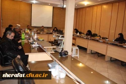 نشست دوره ای هفتگی مسئولین استان تهران با پردیس ها و مراکز تابعه امروز دوشنبه 18  آبان ماه94 دردانشکده شهید شرافت 4