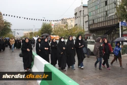 پیاده روی قافله جاماندگان اربعین در تهران

حضور پر شور دانشجویان شهید شرافت در راهپیمایی اربعین به سمت حرم شاه عبدالعظیم حسنی 3