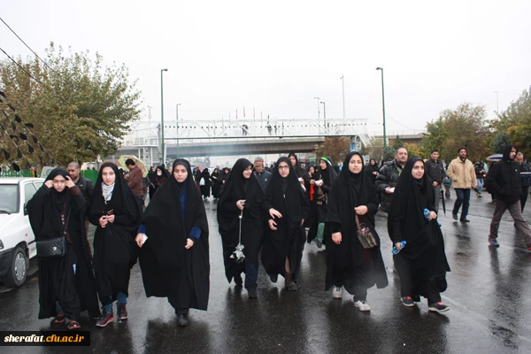 پیاده روی قافله جاماندگان اربعین در تهران

حضور پر شور دانشجویان شهید شرافت در راهپیمایی اربعین به سمت حرم شاه عبدالعظیم حسنی 2