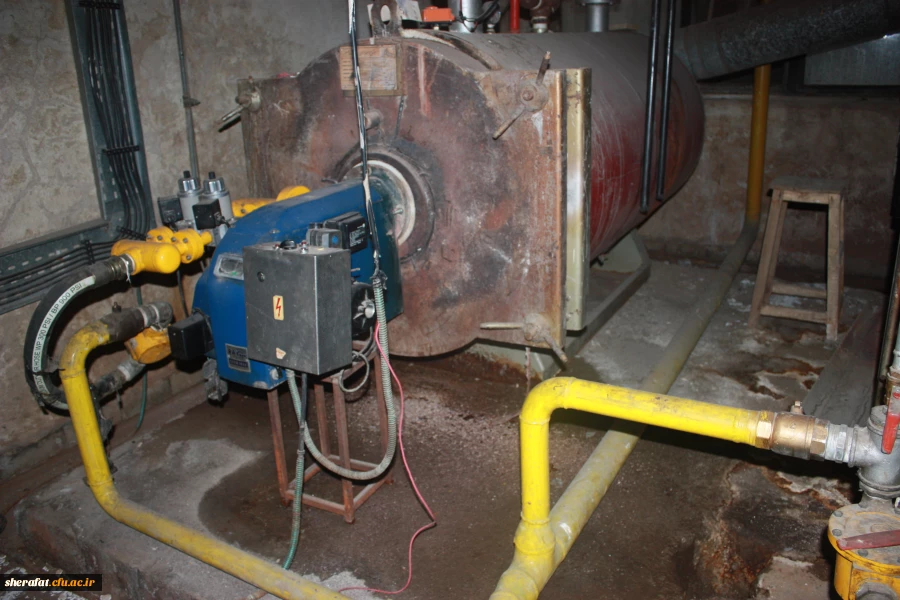 شوفاژ خانه خوابگاه قبل از تعمیر و بازسازی