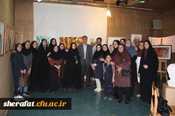 برپایی نمایشگاه نقاشی به مناسبت هفته آموزش با همکاری گروه هنر مرکز آموزش عالی شهید شرافت 3