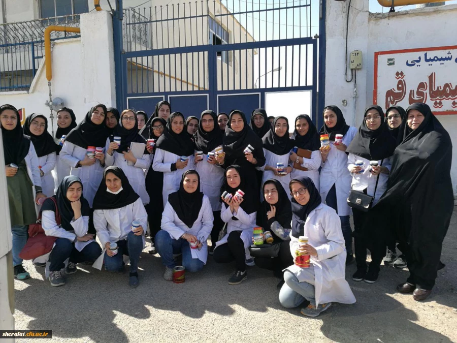 بازدید علمی دانشجویان رشته شیمی مرکز آموزش عالی شهید شرافت از کارخانه رنگ کیمیا 2
