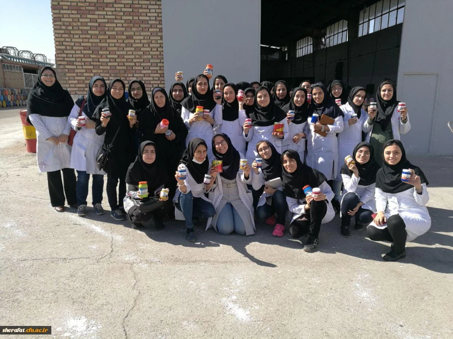 بازدید علمی دانشجویان رشته شیمی مرکز آموزش عالی شهید شرافت از کارخانه رنگ کیمیا 3