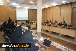 جلسه دفاع  پایان نامه دانشجویان  مرکز آموزش عالی شهید شرافت 2