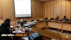 جلسه دفاع ازپایان نامه های مقطع ارشد دانشجویان رشته شیمی مرکز آموزش عالی شهید شرافت 3