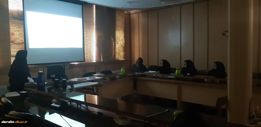 جلسه دفاع ازپایان نامه مقطع ارشد دانشجوی رشته زیست شناسی مرکز آموزش عالی شهید شرافت 2