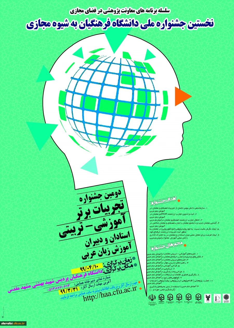 نخستین جشنوارة کشوری تجربیات برتر، آموزشی – تربیتی استادان و دبیران ، آموزش زبان عربی 2