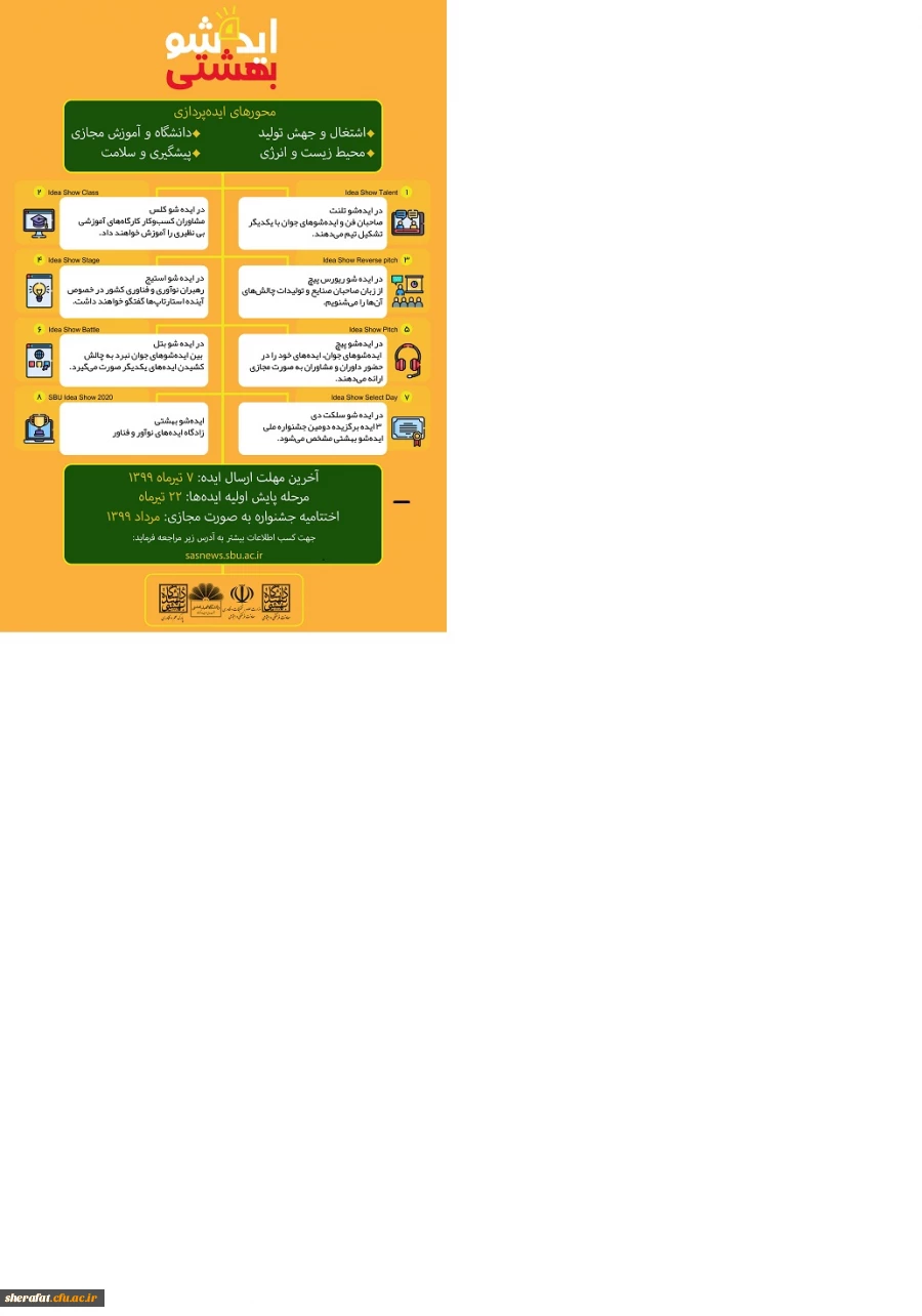 برگزاری دومین جشنواره ملی ایده شو بهشتی 2