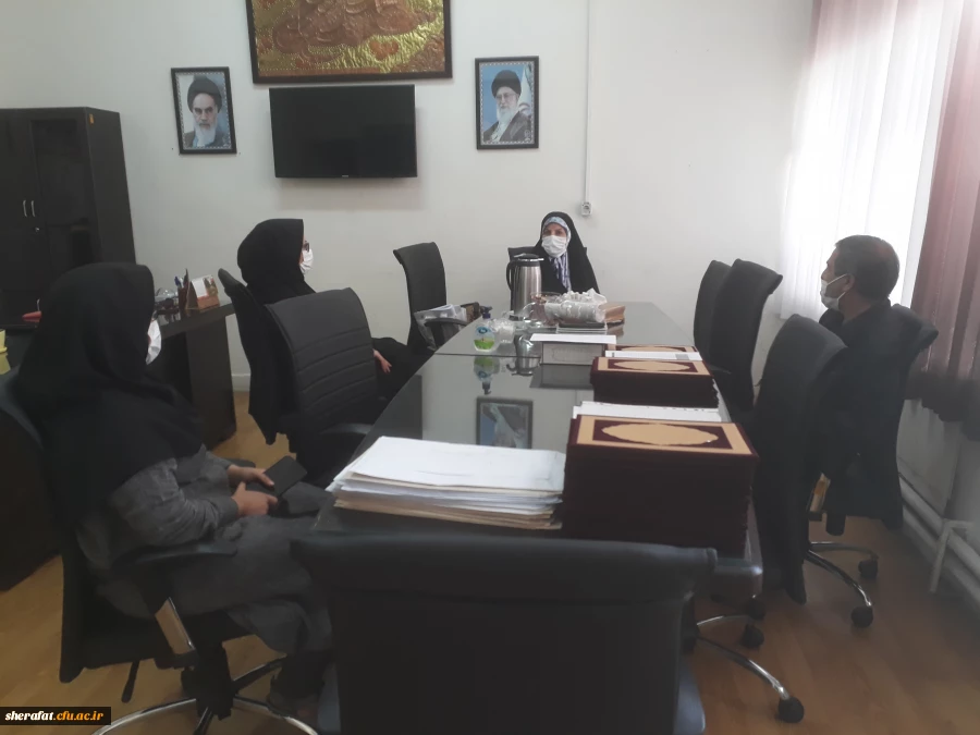 بازدید کارشناس مسئول نظارت و ارزیابی استان تهران از مرکز آموزش عالی شهید شرافت 2