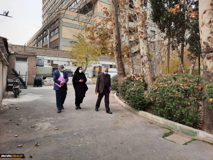 بازدید همکاران محترم سازمان مرکزی جناب آقای دکتر شهرانی و جناب آقای دکتر عسگری از مراحل آماده سازی مرکز آموزش عالی شهید شرافت جهت بازگشایی و حضور دانشجویان در نیمسال دوم سال تحصیلی 1401-1400 2