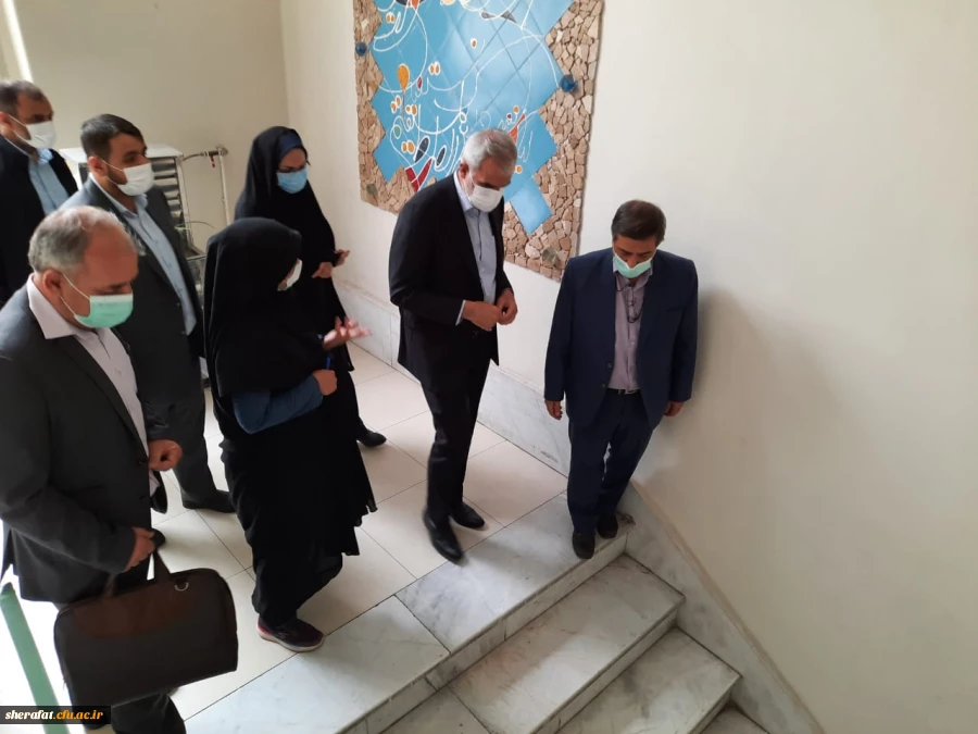 گزارش تصویری از بازدید سرزده جناب آقای دکتر نوری وزیر محترم آموزش و پرورش از روند برگزاری کلاس های حضوری مرکز آموزش عالی شهید شرافت 2