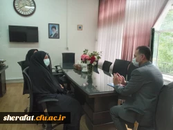 بازدید ناظر محترم شناسنامه آماری وسنجش عملکرد فعالیت فرهنگی واجتماعی از واحد فرهنگی مرکز آموزش عالی شهید شرافت 3