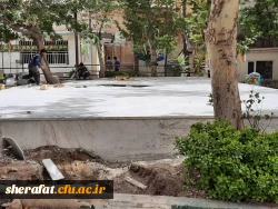 آماده سازی مرکز جهت تدفین شهید