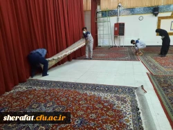 آماده سازی مرکز جهت تدفین شهید