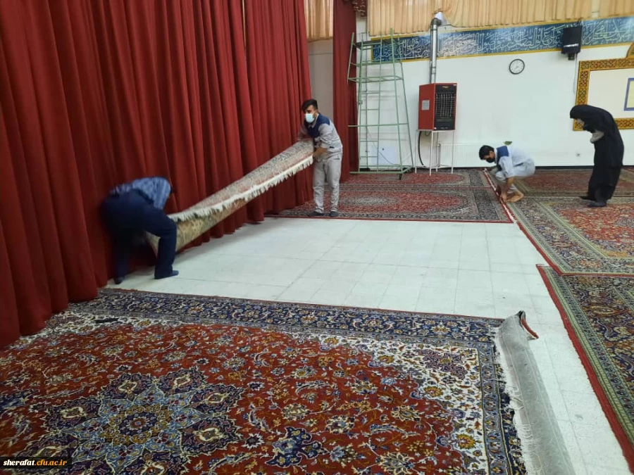 آماده سازی مرکز جهت تدفین شهید