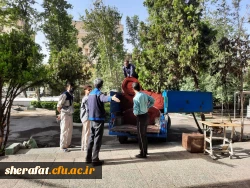 آماده سازی مرکز جهت تدفین شهید