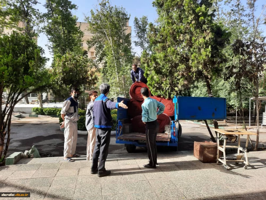 آماده سازی مرکز جهت تدفین شهید