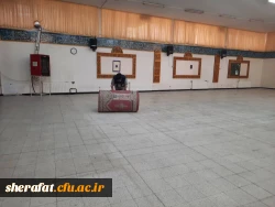 آماده سازی مرکز جهت تدفین شهید