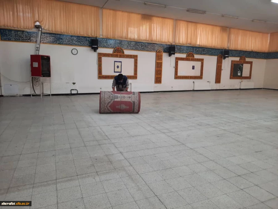 آماده سازی مرکز جهت تدفین شهید