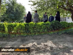 آماده سازی مرکز جهت تدفین شهید