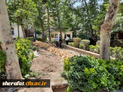 آماده سازی مرکز جهت تدفین شهید