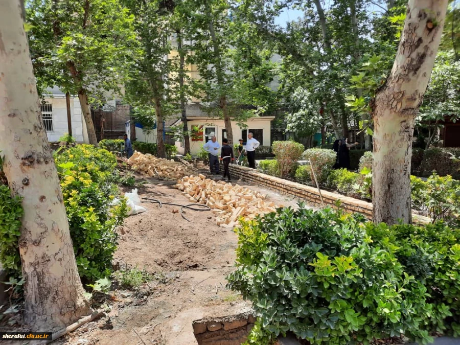 آماده سازی مرکز جهت تدفین شهید