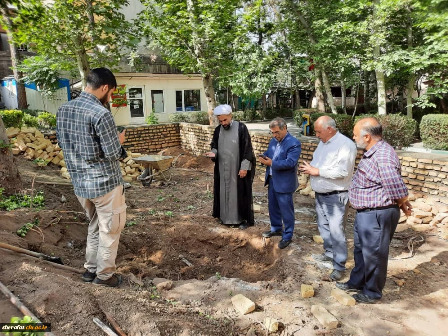 آماده سازی مرکز جهت تدفین شهید