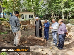 آماده سازی مرکز جهت تدفین شهید