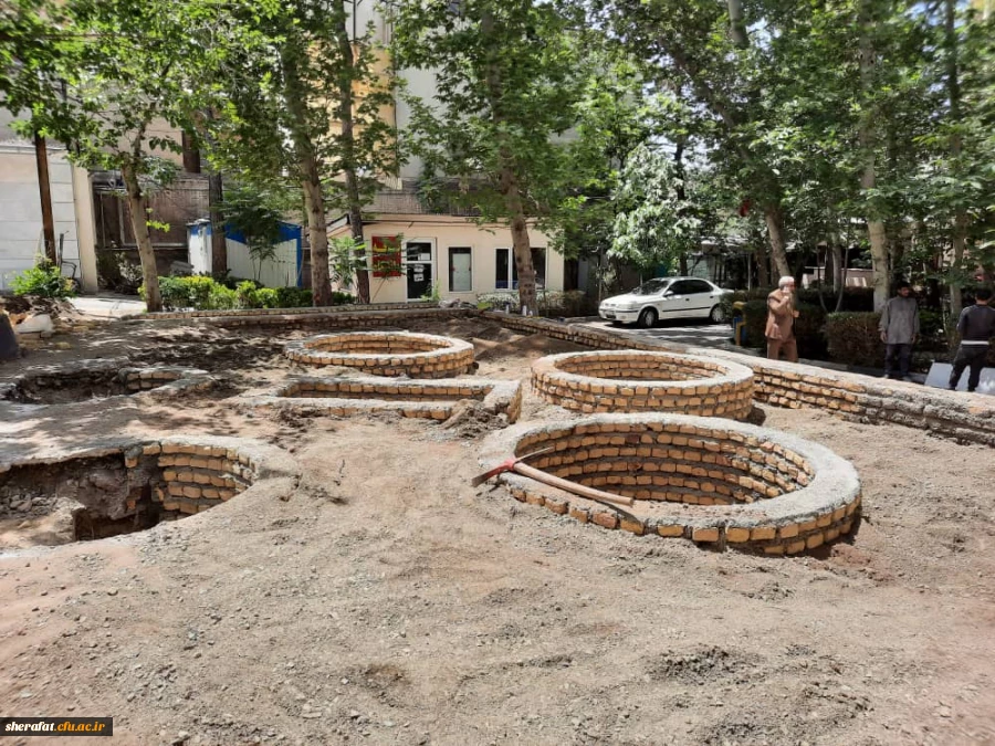 آماده سازی مرکز جهت تدفین شهید