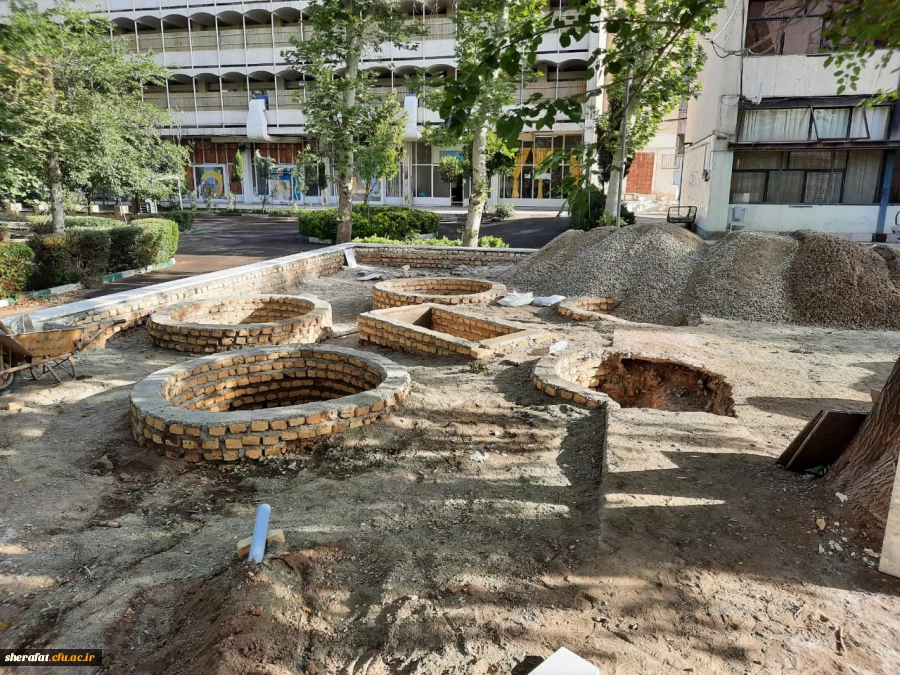 آماده سازی مرکز جهت تدفین شهید