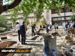 آماده سازی مرکز جهت تدفین شهید