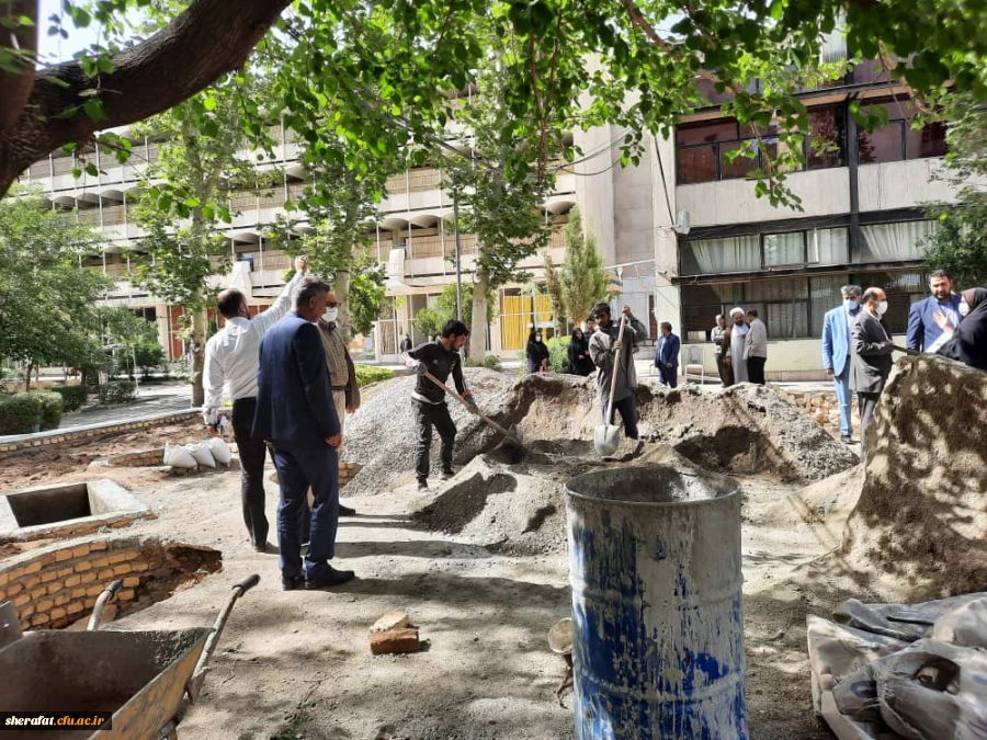 آماده سازی مرکز جهت تدفین شهید