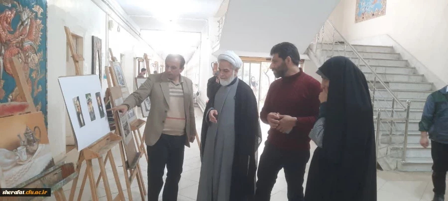 «نمایشگاه نقاشی دانشجویان دانشگاه فرهنگیان با استقبال چشمگیر مسئولان و هنرمندان» 2