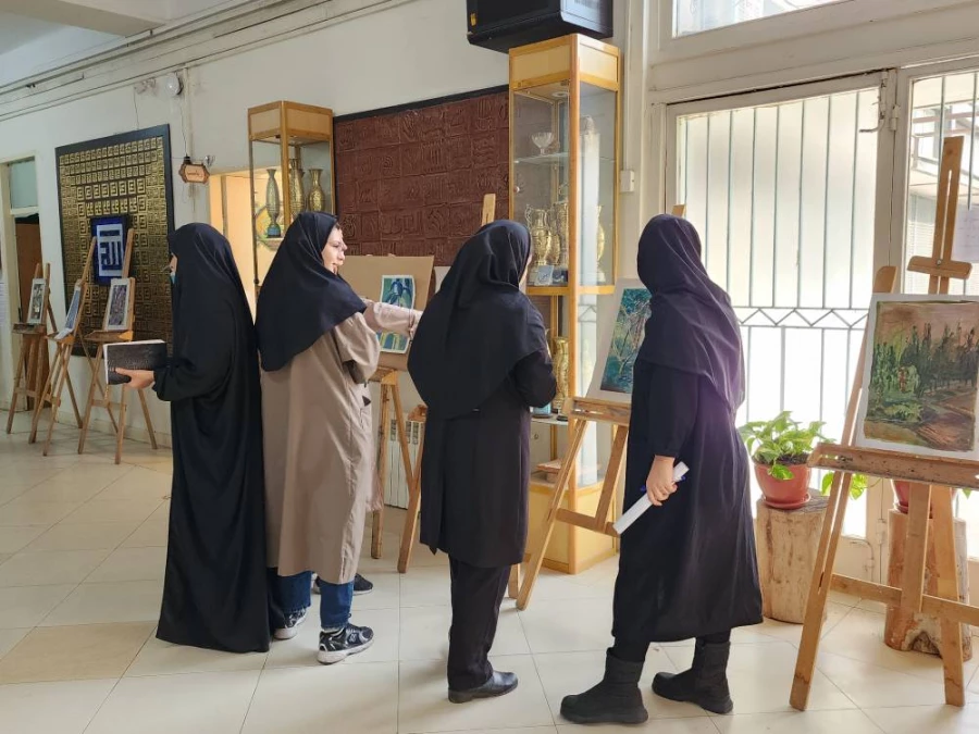 برگزاری ژوژمان نقاشی(۲) گروه آموزش هنر 5