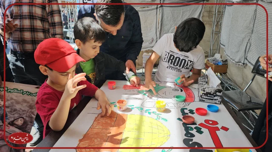 رپایی غرفه روز قدس به همت معاونت جهادی بسیج دانشجویی دانشگاه فرهنگیان مرکز شهید شرافت 5