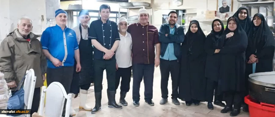 قدردانی به پاس همراهی صمیمانه کادر آشپزخانه دانشکده شهید شرافت 5