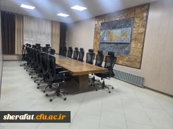 احداث و راه اندازی سالن جلسات گروه های آموزشی، دفاع پایان نامه و سمینار در دانشکده شهید شرافت 5