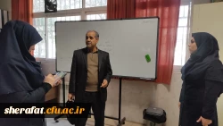 بازدید معاون پژوهشی دانشگاه فرهنگیان استان تهران از آزمایشگاه ها و کارگاه های دانشکده شهید شرافت 3