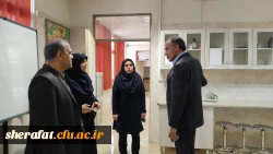بازدید معاون پژوهشی دانشگاه فرهنگیان استان تهران از آزمایشگاه ها و کارگاه های دانشکده شهید شرافت 4