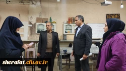 بازدید معاون پژوهشی دانشگاه فرهنگیان استان تهران از آزمایشگاه ها و کارگاه های دانشکده شهید شرافت 9